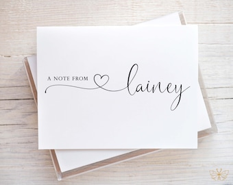 Personalized Stationery for Women, Notecards with Envelopes, Stationary Set Letter Writing