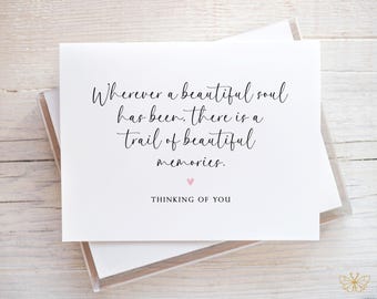 Sympathy Card, Loss of Loved One, Bereavement Card, Funeral Condolence Card, Grief Card
