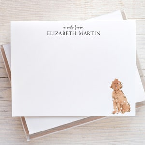 Goldendoodle Stationery, Goldendoodle Gifts, Personalized Dog Notecards, Dog Note Cards, Gift for Dog Lover