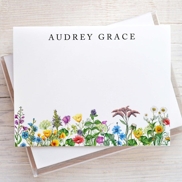 Wildflower Notecards | Stationery Gift | Flower Stationery | Flower Stationary | Flower Note Cards | Flower Notecards | Floral Stationery