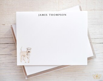 Wheaten Terrier Stationery, Wheaten Terrier Gifts, Personalized Dog Notecards, Dog Note Cards and Envelopes, Gift for Dog Lover