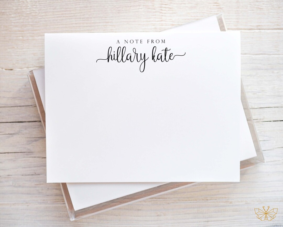 Personalized Stationery | Custom Stationary Set | Note Cards Women ...