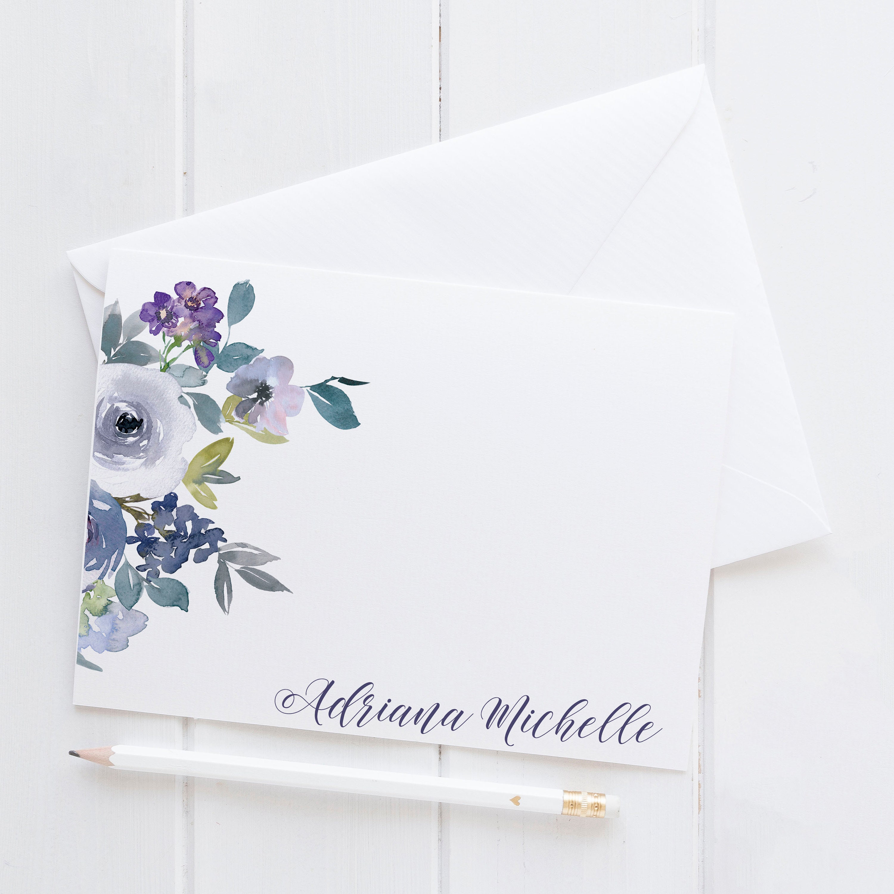 Floral Stationery Floral Stationary Set Floral Notecards Etsy UK
