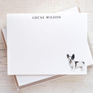 French Bulldog Stationery, French Bulldog Gifts, Personalized Dog Notecards, Dog Note Cards and Envelopes, Gift for Dog Lover