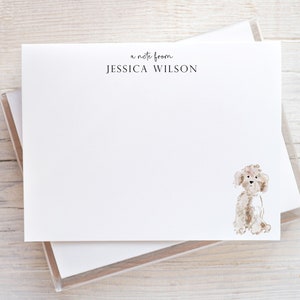 Cockapoo Stationery, Cockapoo Gifts, Personalized Dog Notecards, Dog Note Cards, Gift for Dog Lover