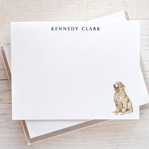 Golden Retriever Stationery, Golden Retriever Gifts, Personalized Dog Notecards, Dog Note Cards, Gift for Dog Lover