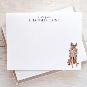 Personalized German Shepherd Stationery, Dog Notecards, Personalized Dog Gift, Dog Stationary, Dog Thank You Notes, German Shepherd Mom