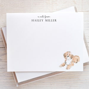 Cavapoo Stationery, Cavapoo Gifts, Personalized Dog Notecards, Dog Note Cards, Gift for Dog Lover