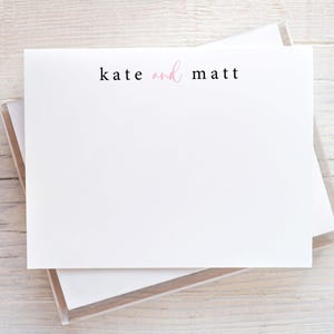 Couple Thank You Notes, Gifts For Newlyweds, Couples Notes, Couples Notecards, Newlyweds Stationary, Newlyweds Stationery Set