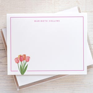 Floral Stationery Gift Box Set, Womens Note Cards, Flower Notecards