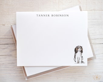 Cavalier King Charles Spaniel Stationery, King Charles Spaniel Gifts, Personalized Dog Notecards, Dog Note Cards, Gift for Dog Lover