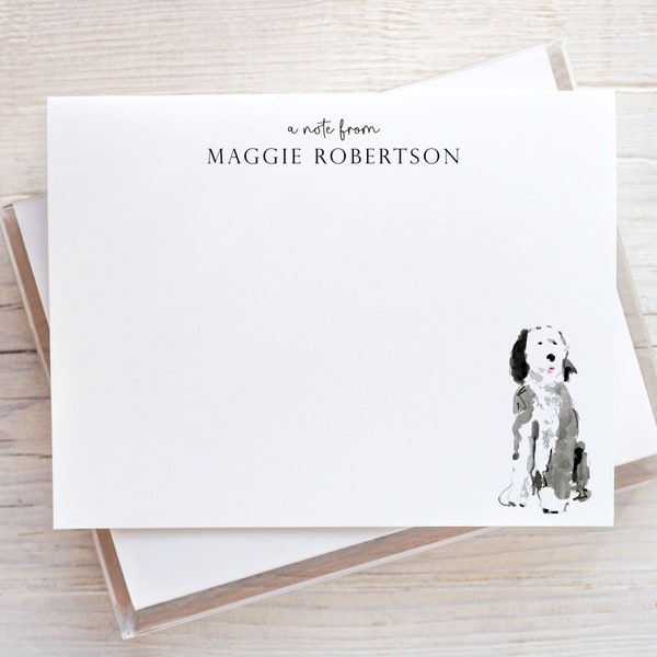 Sheepadoodle Stationery, Sheepadoodle Gifts, Personalized Dog Notecards, Dog Note Cards, Gift for Dog Lover