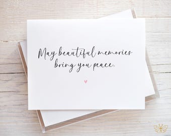 Sympathy Card, Loss of Loved One, Bereavement Card, Funeral Condolence Card, Grief Card