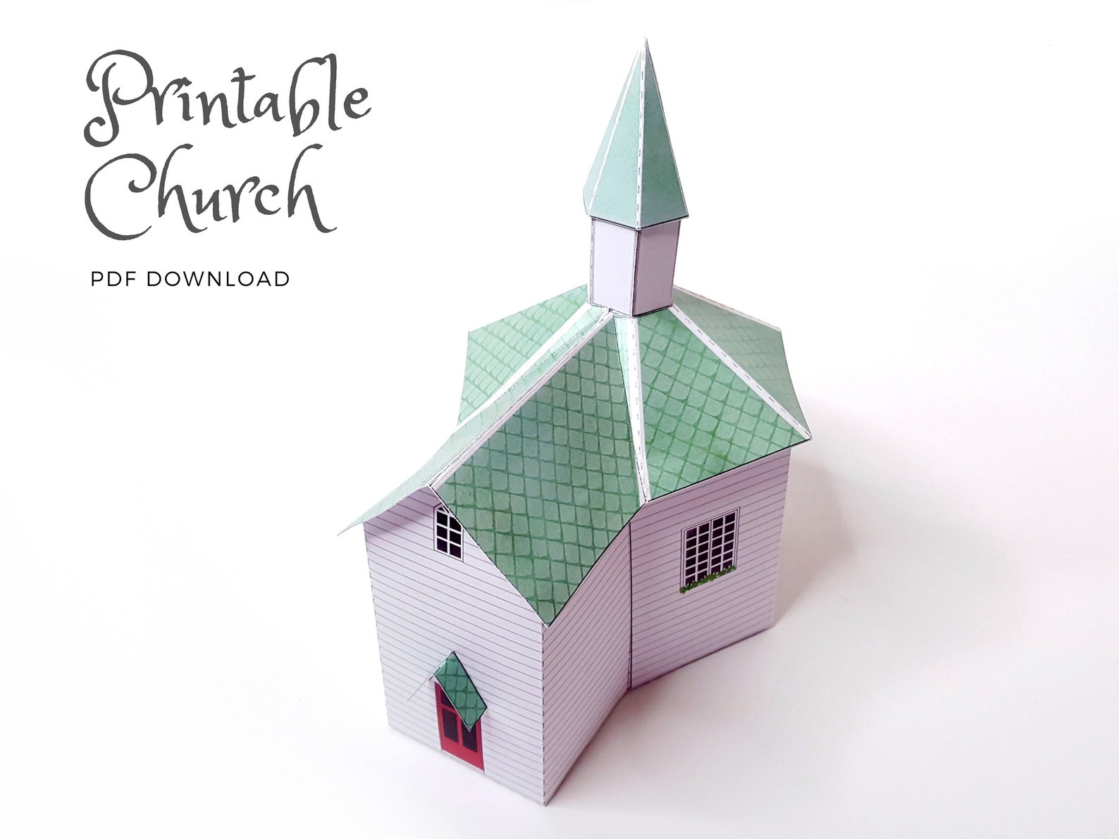 Papercraft Church Template Papercraft Church Template