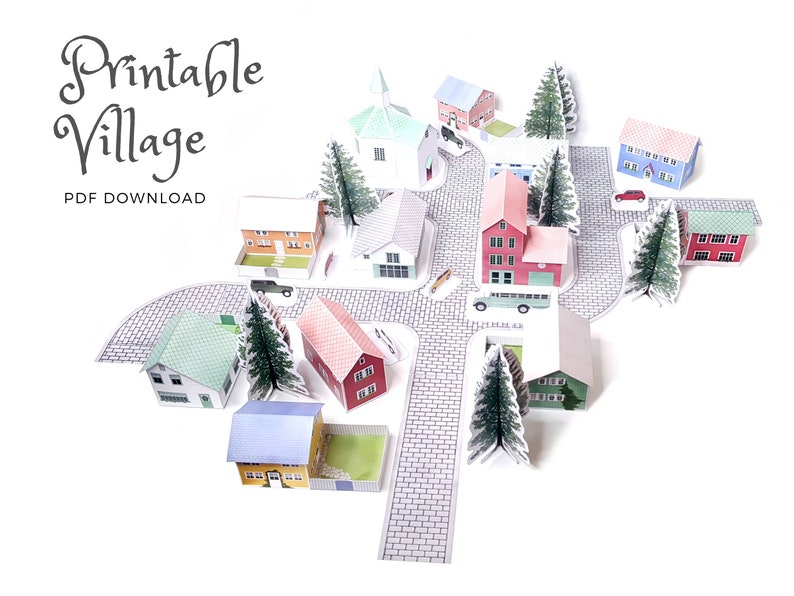 Printable Paper Village A collection paper Miami Mall Max 73% OFF models of enjoy to