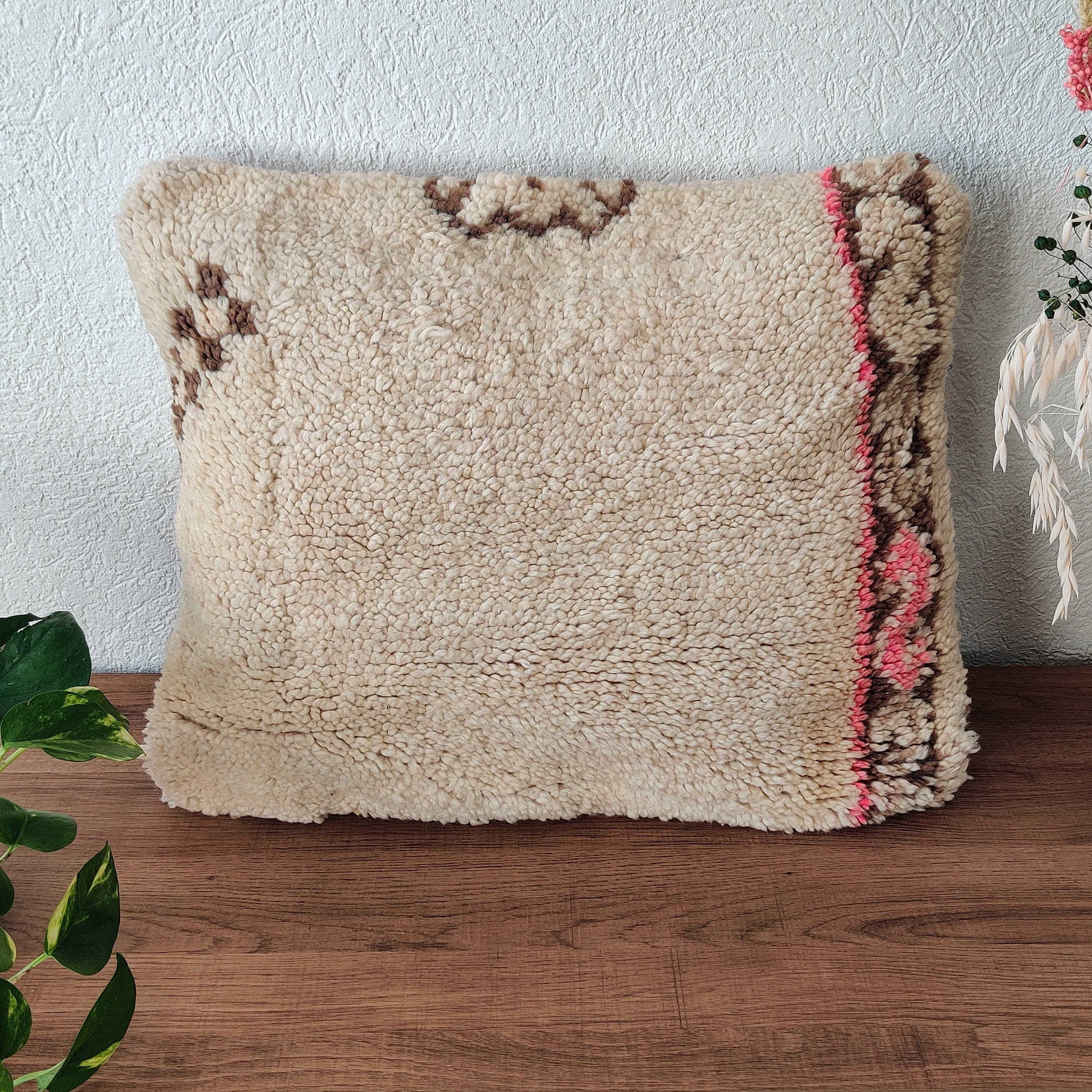 Coussin Marocain Béni Ouarain Vintage Décoratif