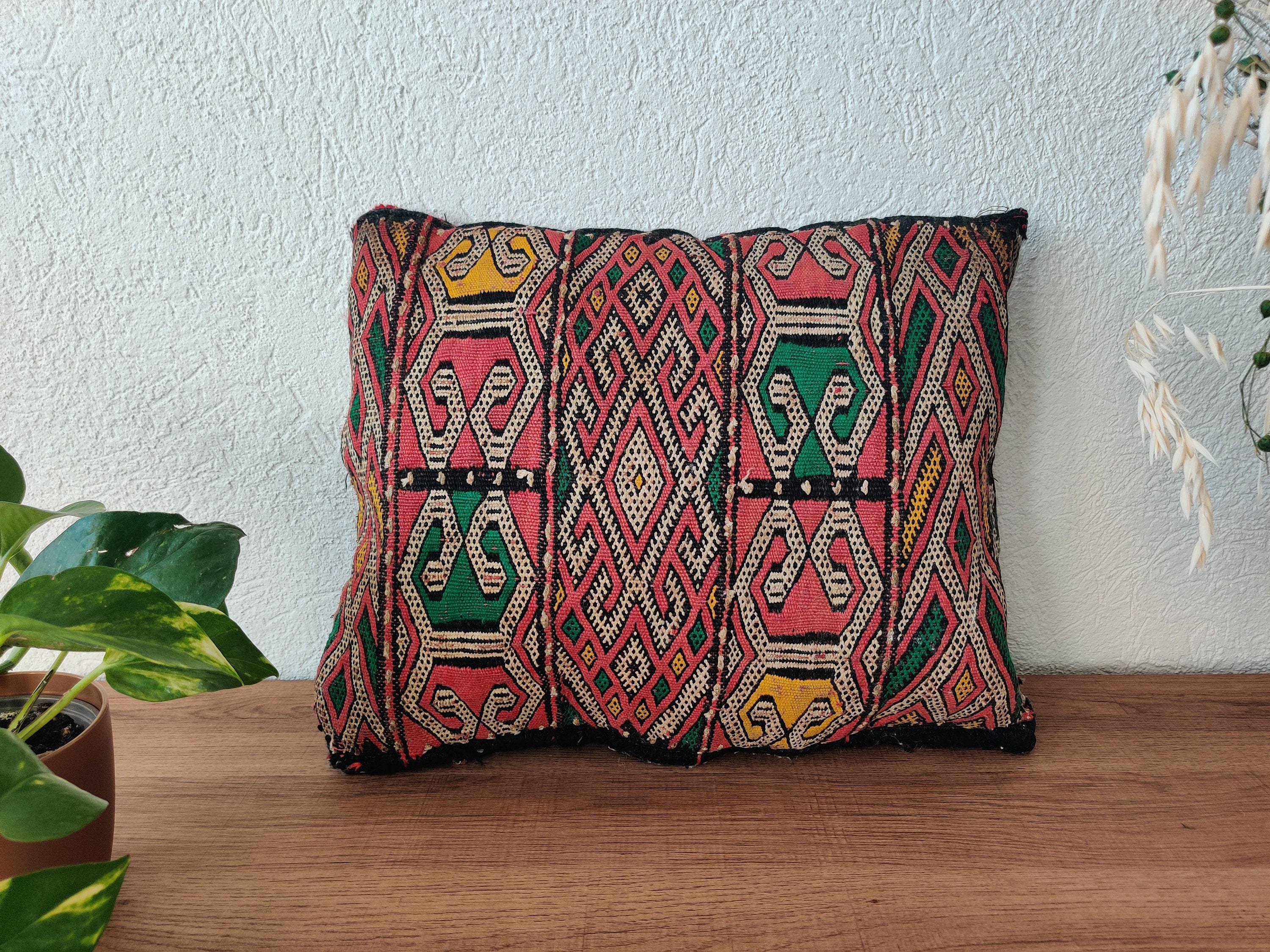 Coussin Kilim Marocain Classique Fait Main