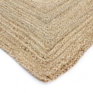 Rectangular Jute Rug Boho Handmade Rug Bedroom Rug Natural Jute Living Room Rug OEKO-TEX Certified image 6