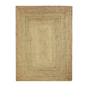 Rectangular Jute Rug Boho Handmade Rug Bedroom Rug Natural Jute Living Room Rug OEKO-TEX Certified 120x170 cm