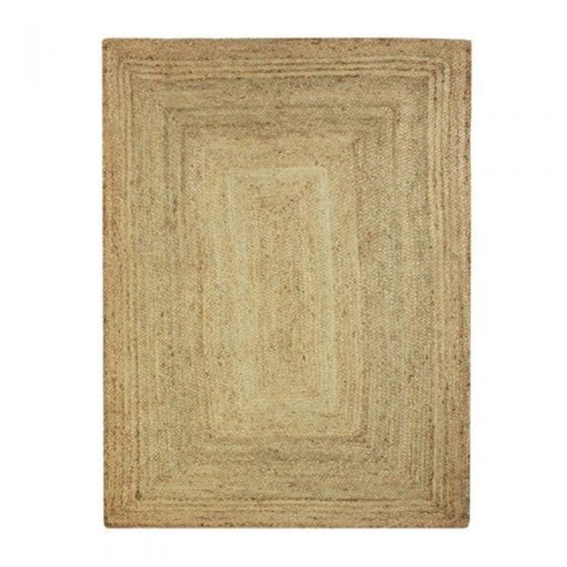 Rectangular Jute Rug Boho Handmade Rug Bedroom Rug Natural Jute Living Room Rug OEKO-TEX Certified 120x170 cm