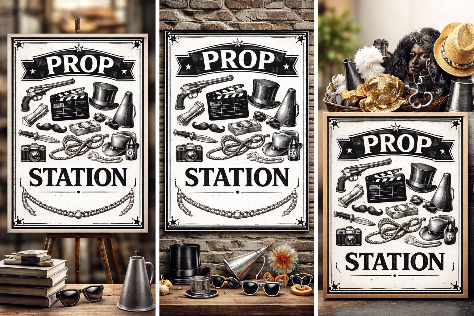 Photo Booth Prop Sign | Grab Prop Strike Pose Party Station (digital ...