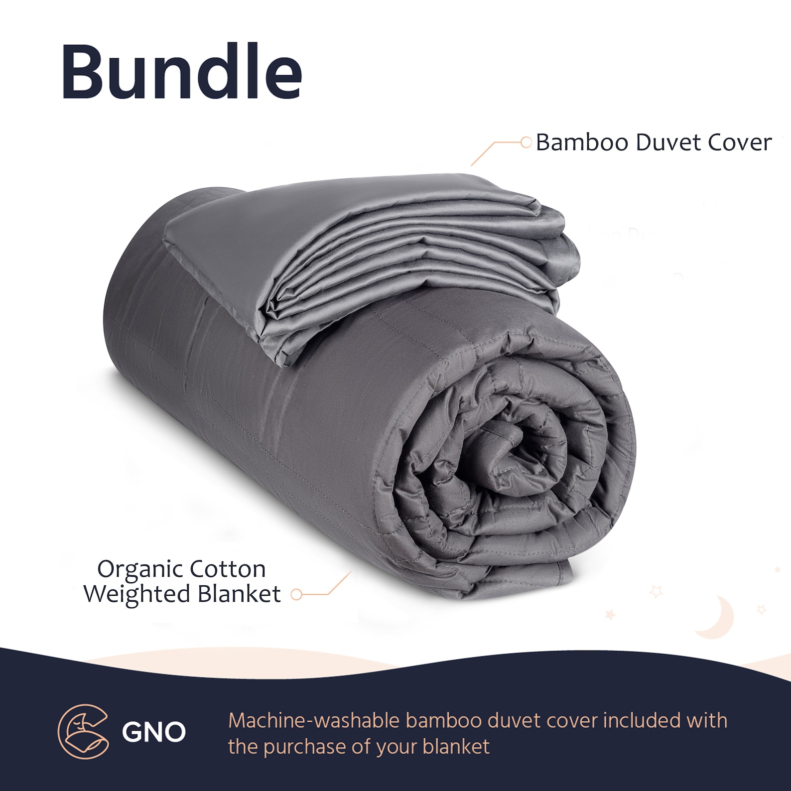 Premium Adult Weighted Blanket & Removable Bamboo Cover Etsy