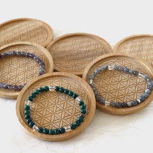 bamboo coasters, symbol, text, engraving, flower of life, gift, Christmas, birthday, holidays, lithotherapy