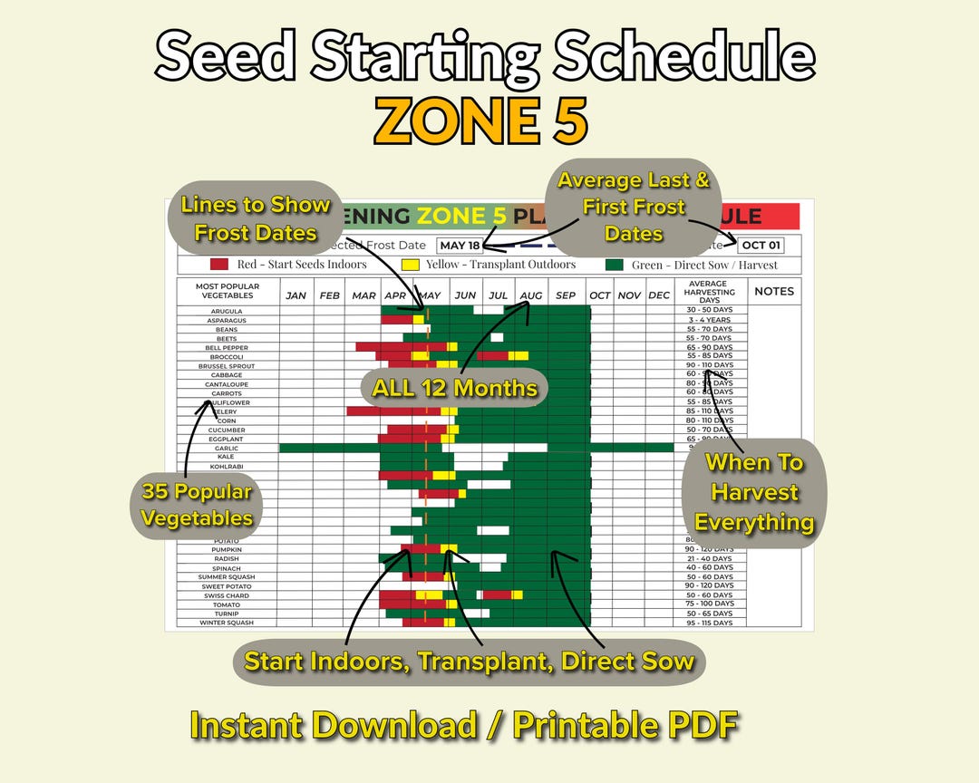 Zone 5 Digital Garden Planner Seed Starting Guide PDF Etsy zone-5-digital-garden-planner-seed-starting-guide-pdf-etsy