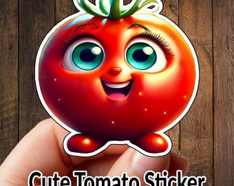 Tomato Sticker, Gardening Mom Laptop Decal