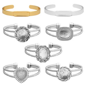 Blank Cuff Decal Bracelets - Assorted Styles - Sold By Dozen