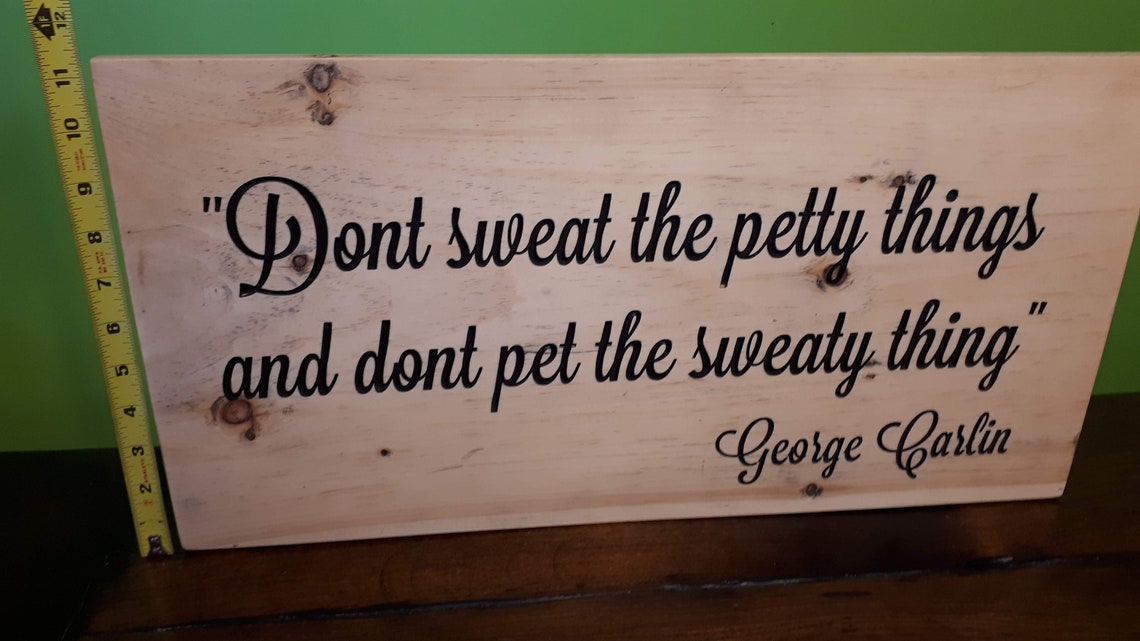 Carlin citaat teken Etsy