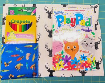 Kids Travel Coloring Kit - Digital Pattern