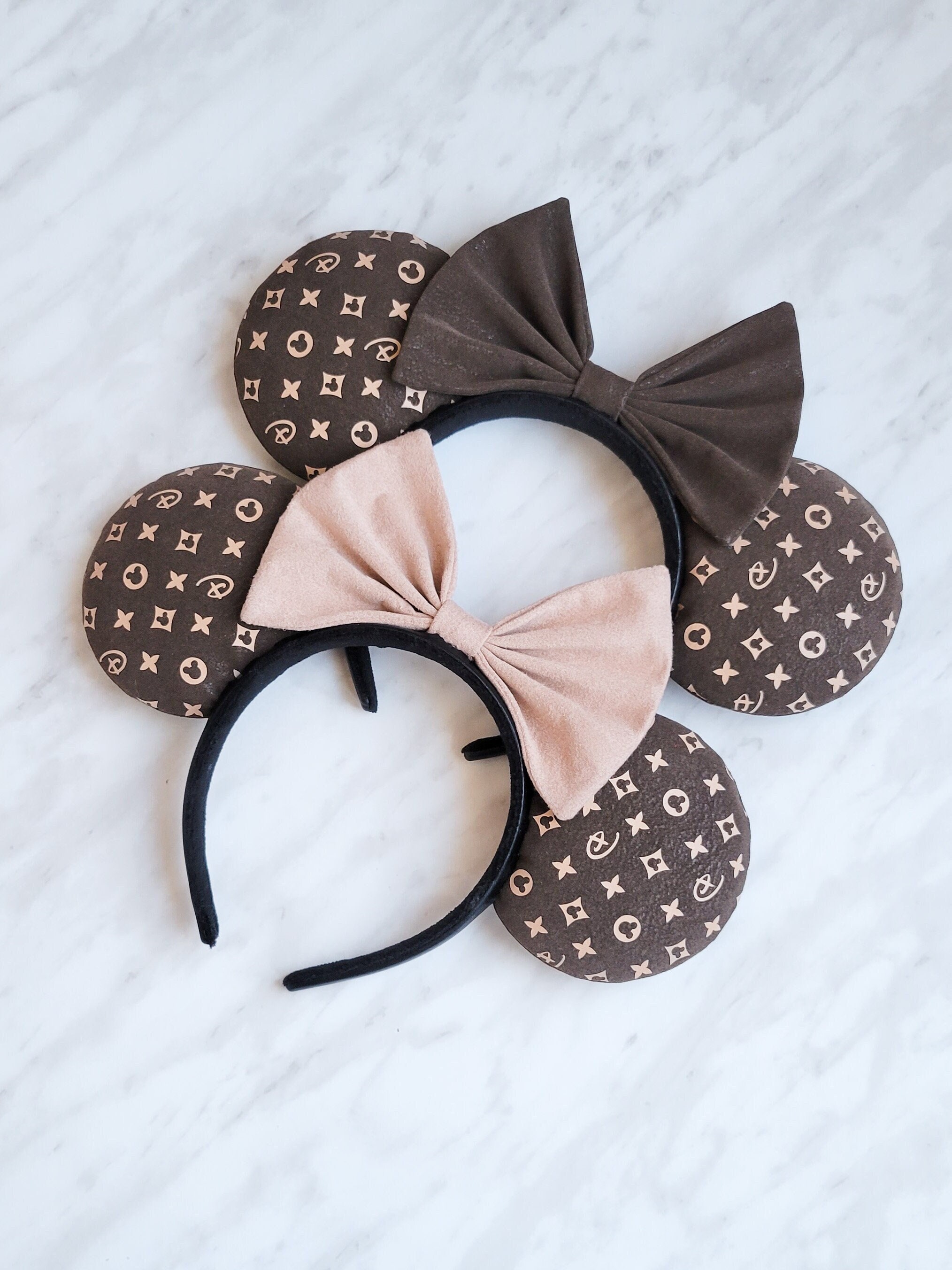 Monogram Mouse Ear Chocolate Brown Mouse Ear Designer Ears -  India
