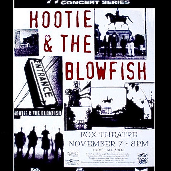 1994 - Hootie & The Blowfish - Original Colorado Concert Music Poster