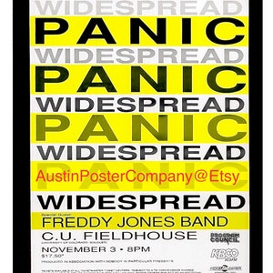 1996 - Widespread Panic - Freddy Jones Band - Original - Colorado Concert Music Poster