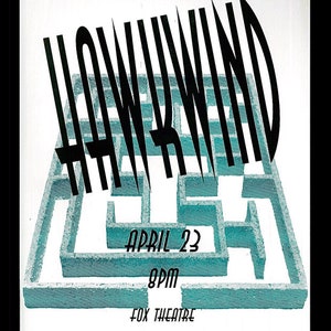 HAWKWIND - 1995 - Spirit of the Age Tour - Original Colorado Concert Music Poster