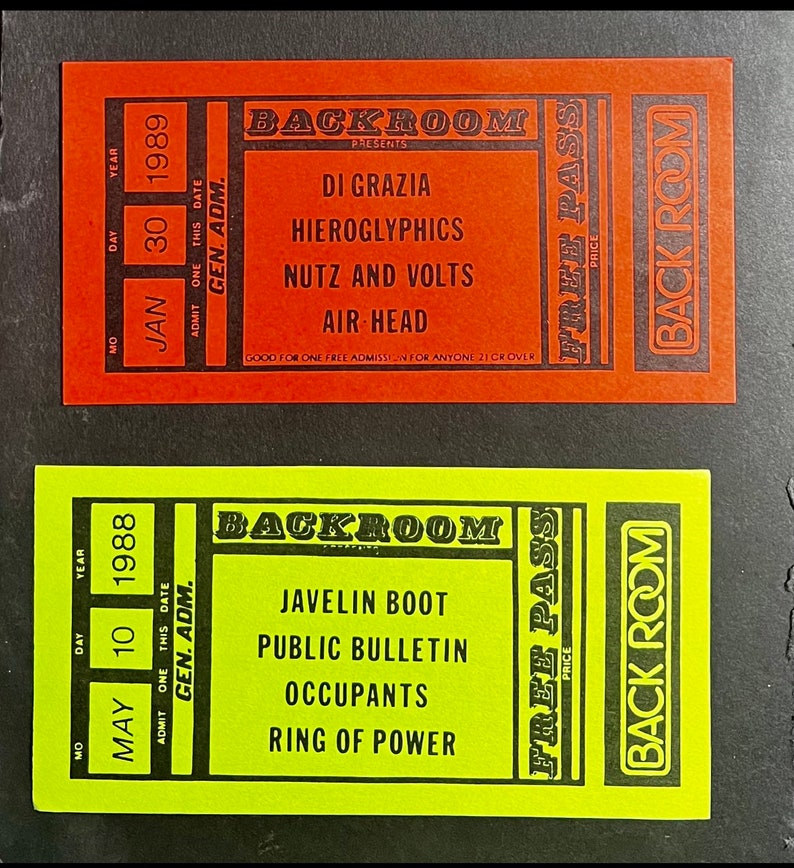 2 1980s Javelin Boot Air Head Austin Texas Concert Tickets Etsy