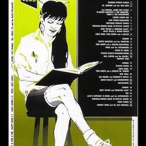 1989 - Kelly Willis - Butch Hancock - Texana Dames - Leroi Bros - David Halley - Austin Texas Continental Club Music Concert Poster