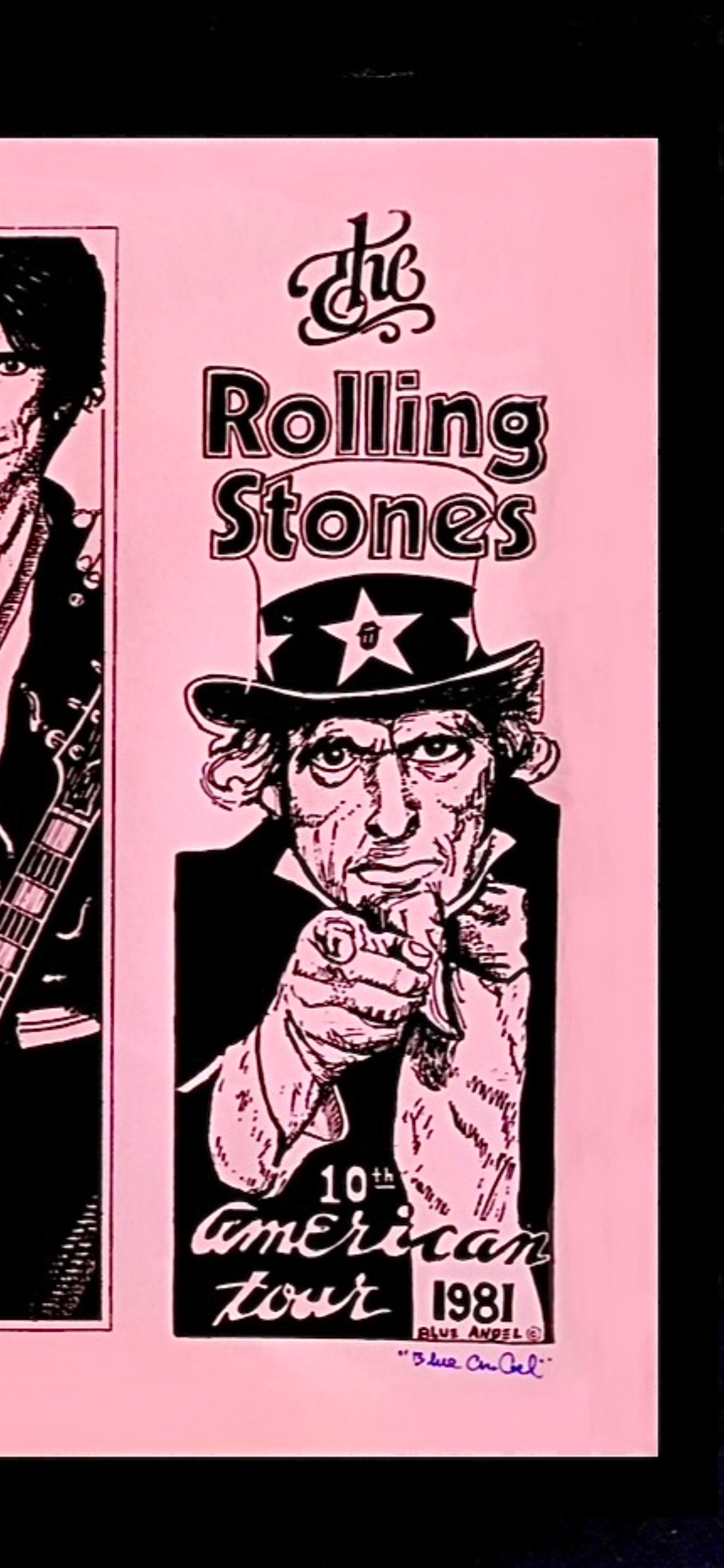 1981 - Rolling Stones - Original American Concert Tour Poster