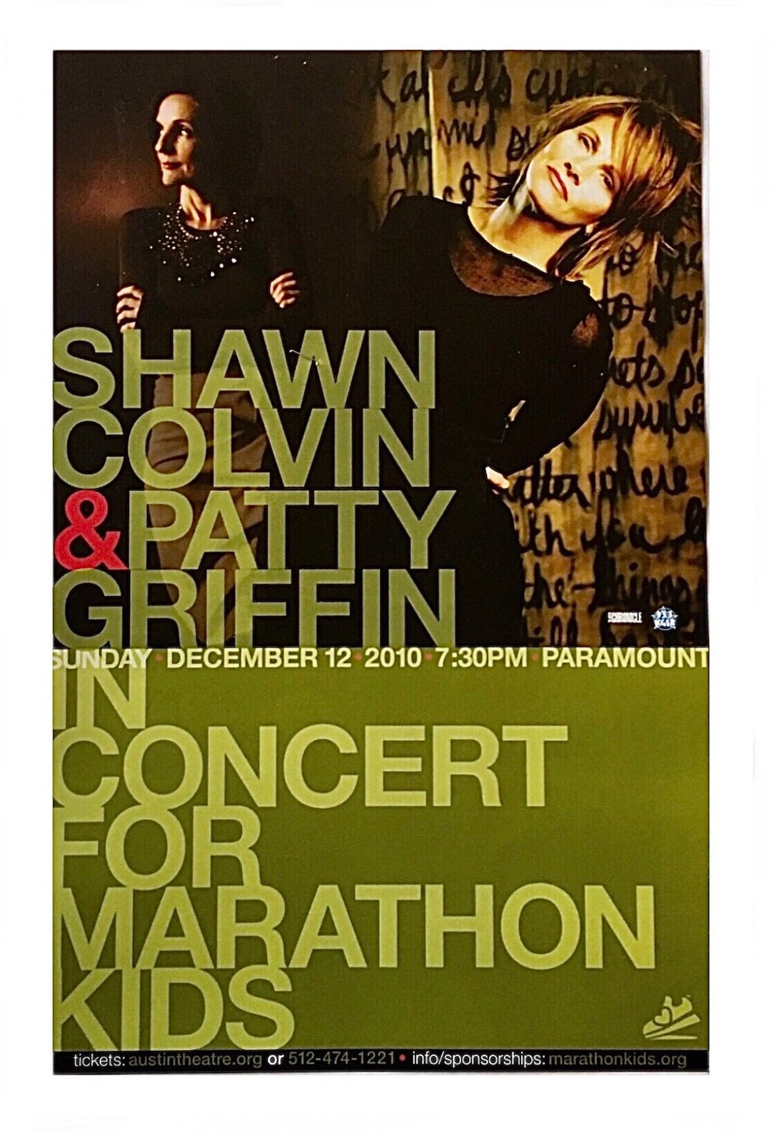 SHAWN COLVIN & PATTY Griffin Original Austin Texas Concert Poster Etsy.de
