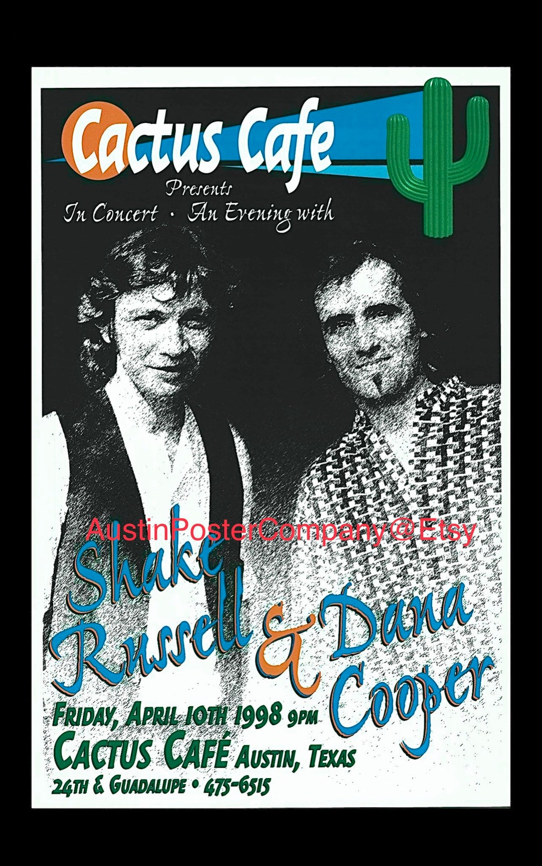 Shake R Ussel 1998 - Shake Russell & Dana Cooper - Original Austin Texas - Cactus ...
