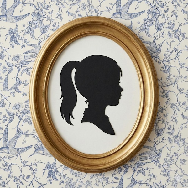Custom Silhouette Portrait: personalized portrait prints