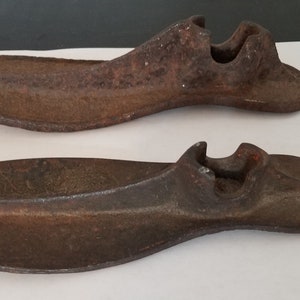 Antique Cast Iron Shoe Lasts, Vintage Shoemaker&#39;s Tool - early 1900&#39;s