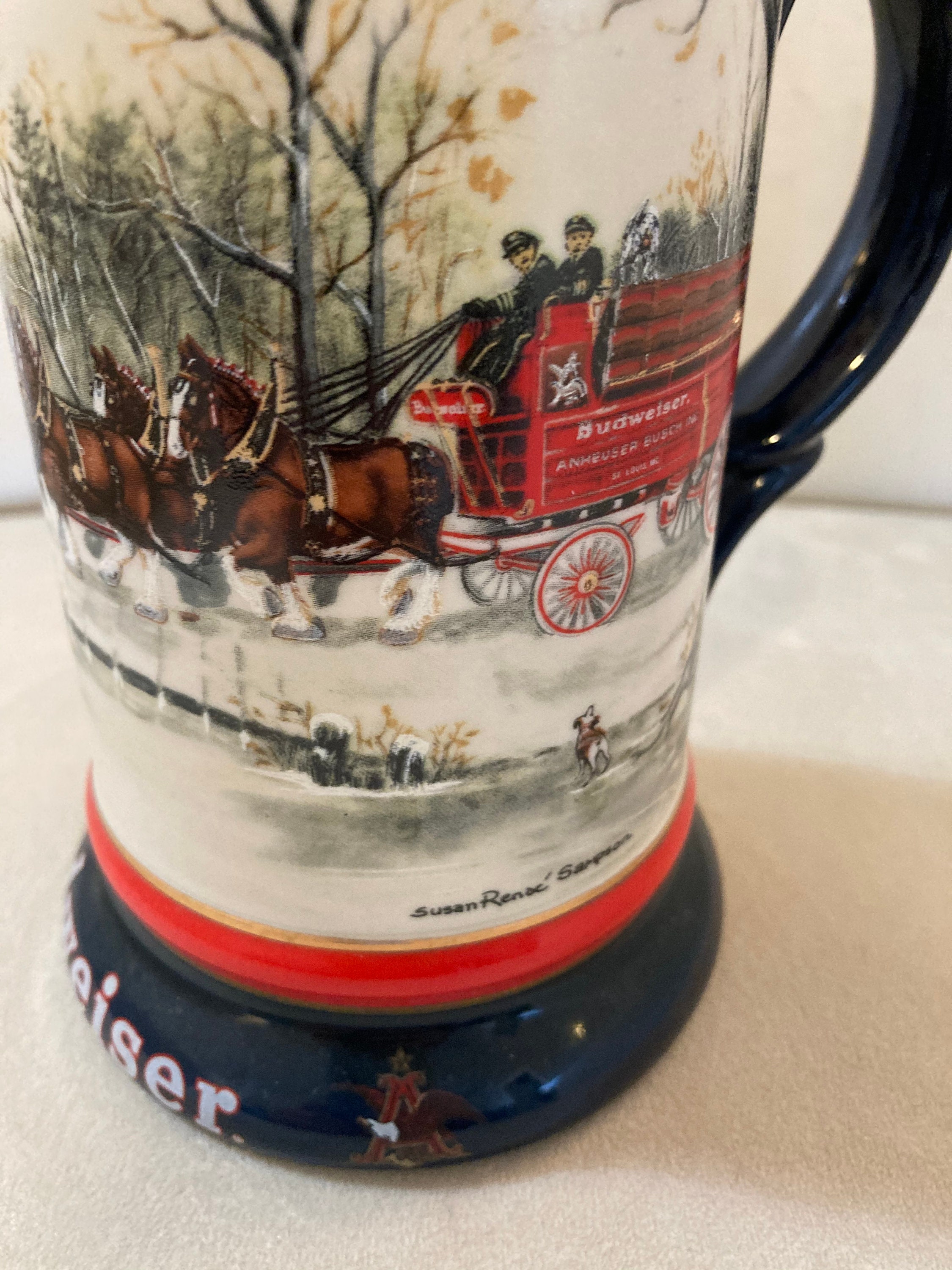 BUDWEISER 1990 Collectors Series Beer Mug – Beer/mugs