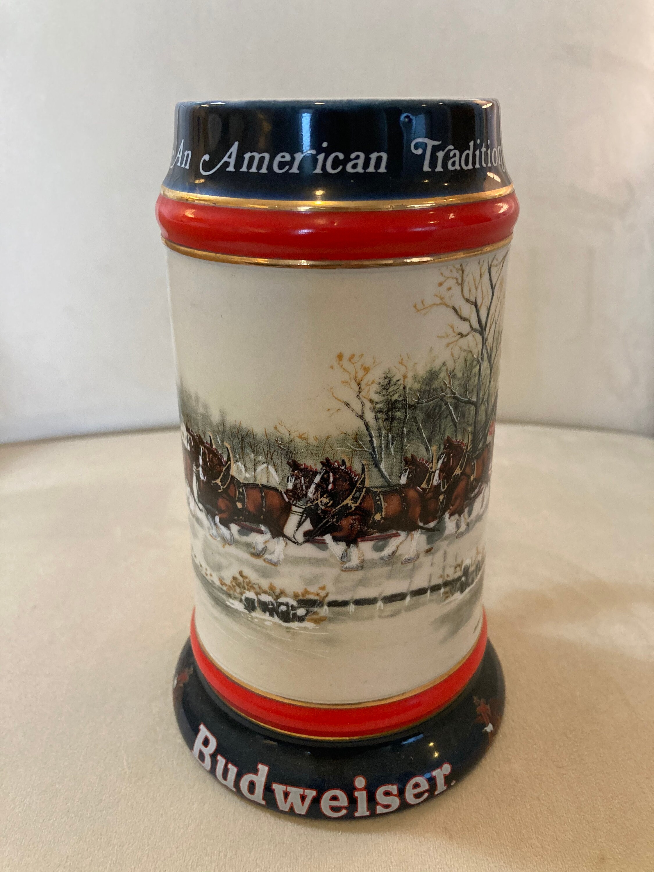 BUDWEISER 1990 Collectors Series Beer Mug – Beer/mugs