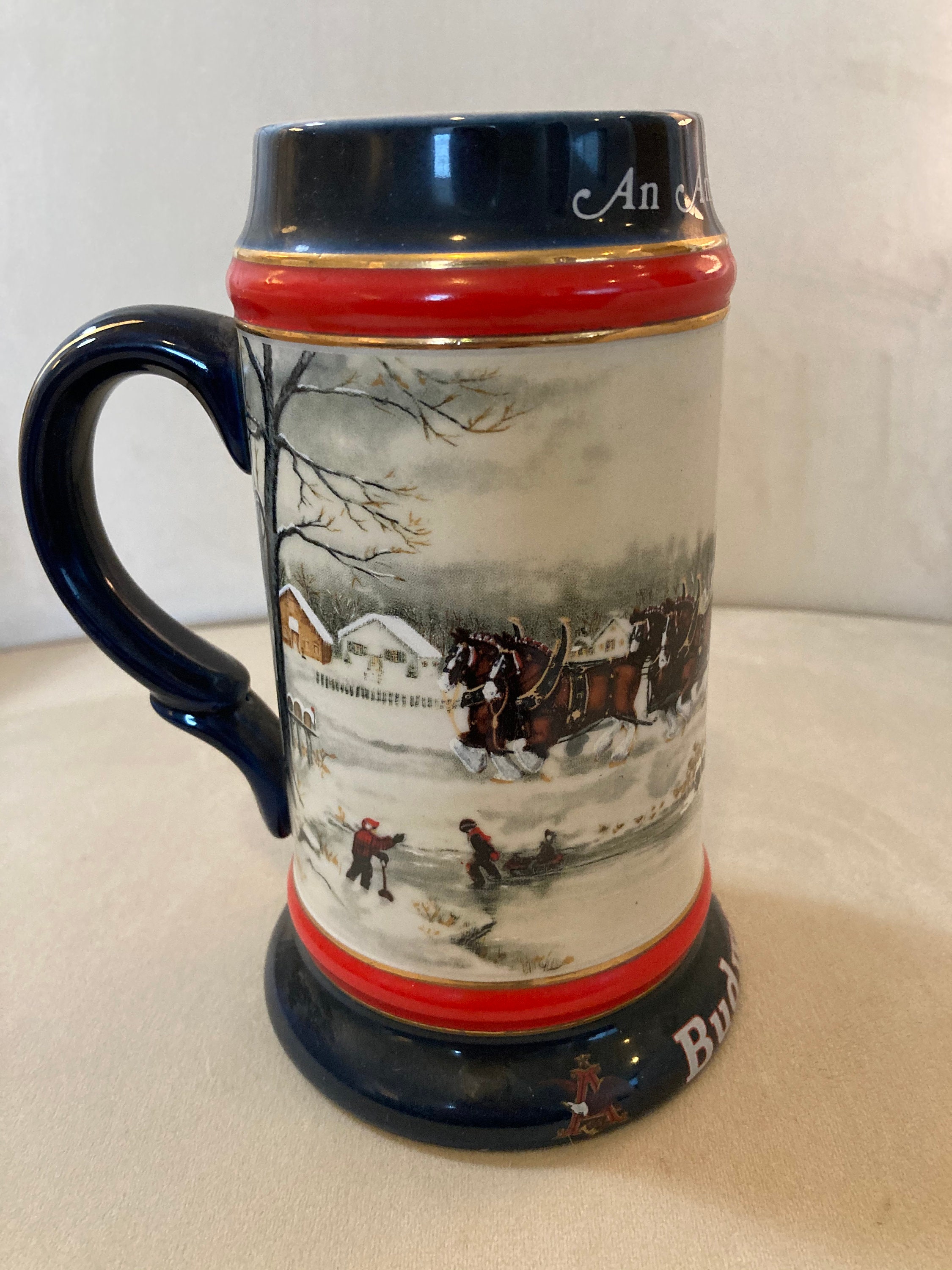 BUDWEISER 1990 Collectors Series Beer Mug Beer/mugs/tankard Etsy
