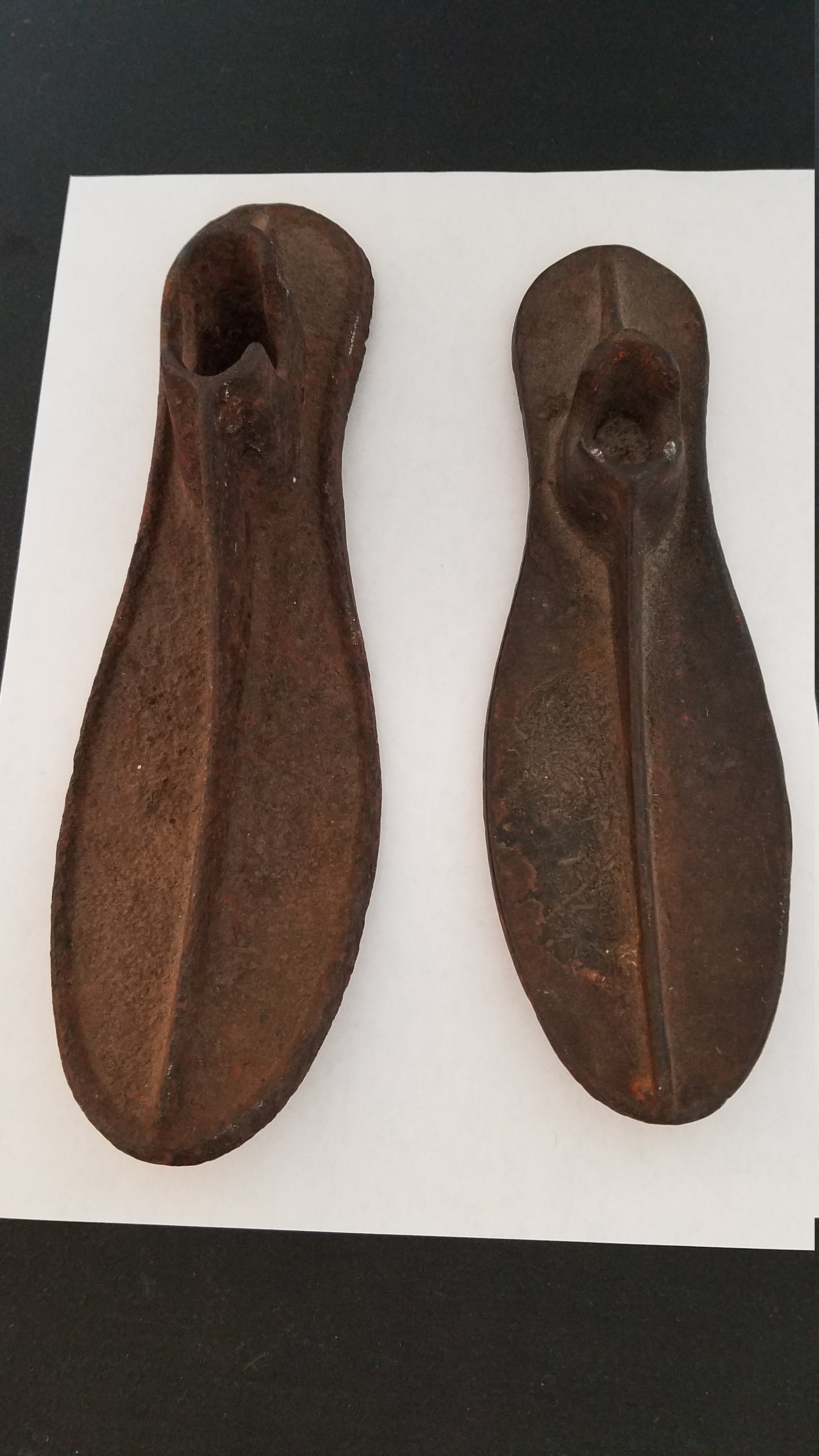 15 Off/ 2 Antique Cast Iron Shoe Lasts Vintage Etsy