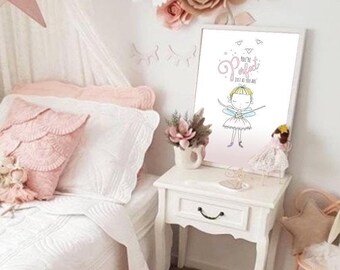 Ballerina Fairy perfect inspiration little fairy Printable - Instant Download