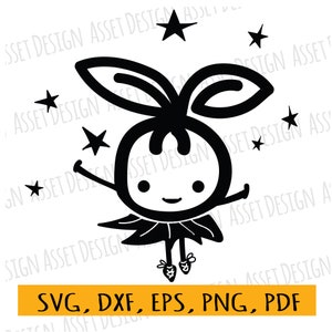 Fairy Blueberry SVG for cutting machines, SVG Files, Clipart, Cricut, Cutting Files, DXF, Clipart, Instant Download