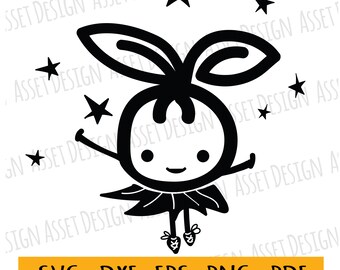 Fairy Blueberry SVG for cutting machines, SVG Files, Clipart, Cricut, Cutting Files, DXF, Clipart, Instant Download